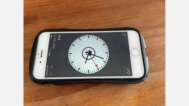 スマホアプリのアナログ時計